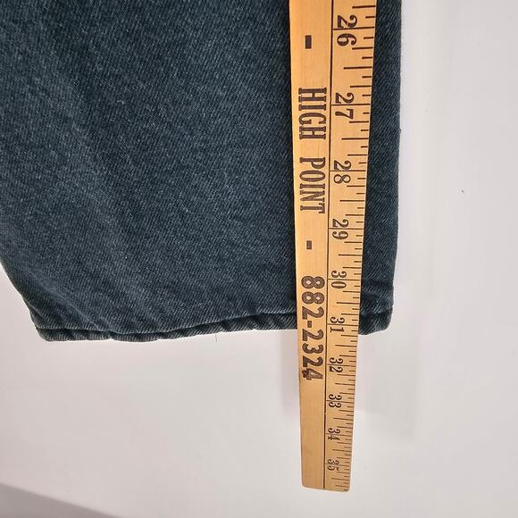 Wrangler Green Denim Thermal Insulated Lined Rugged Outdoor Jeans Men 36x32 - Picture 7 of 8